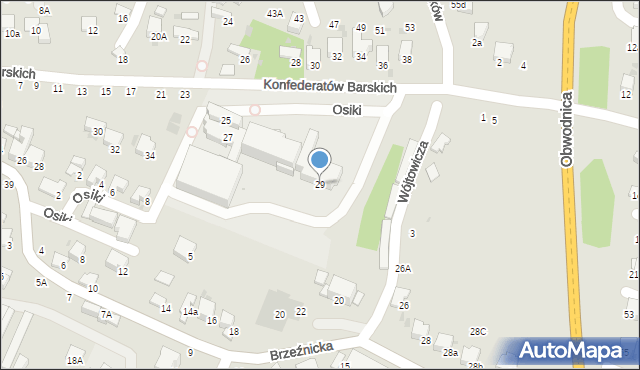 Bochnia, Konfederatów Barskich, 29, mapa Bochni