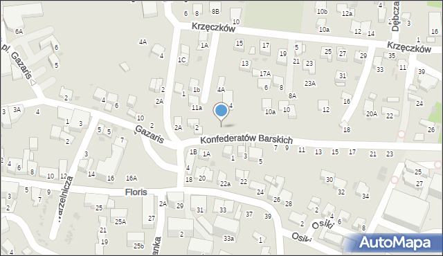 Bochnia, Konfederatów Barskich, 4b, mapa Bochni