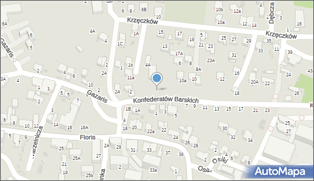 Bochnia, Konfederatów Barskich, 4c, mapa Bochni