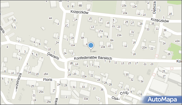 Bochnia, Konfederatów Barskich, 4d, mapa Bochni