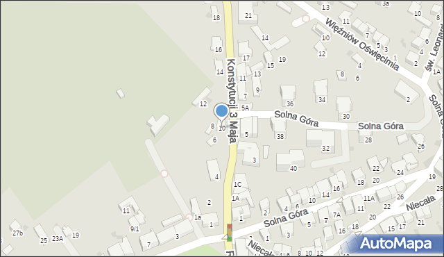 Bochnia, Konstytucji 3 Maja, 10, mapa Bochni