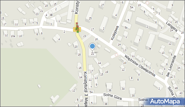 Bochnia, Konstytucji 3 Maja, 21, mapa Bochni