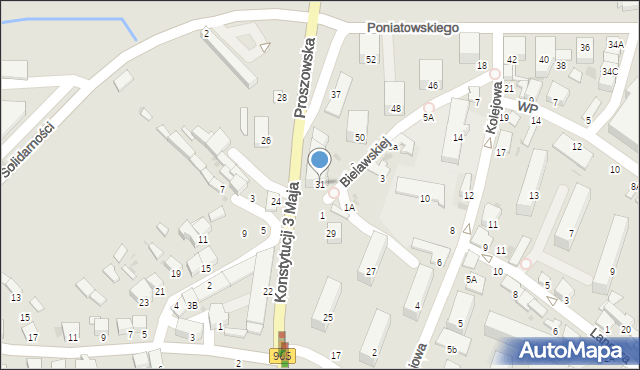 Bochnia, Konstytucji 3 Maja, 31, mapa Bochni