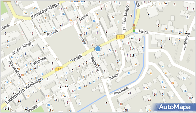 Bochnia, Kościuszki Tadeusza, gen., 1, mapa Bochni