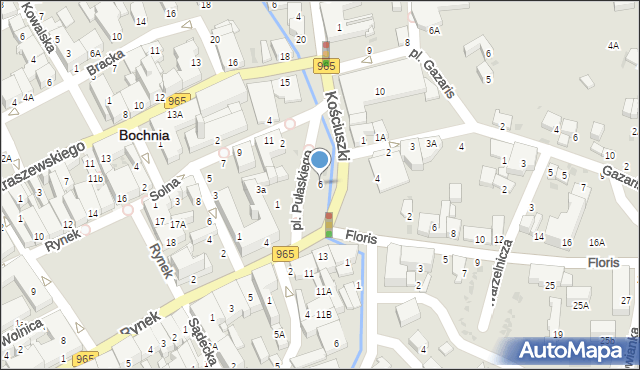Bochnia, Kościuszki Tadeusza, gen., 6, mapa Bochni
