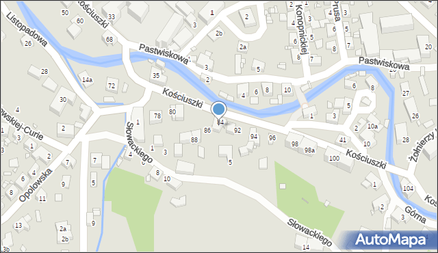 Bogatynia, Kościuszki Tadeusza, gen., 90, mapa Bogatynia