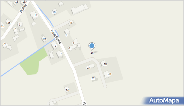 Bogdaniec, Kościelna, 4a, mapa Bogdaniec