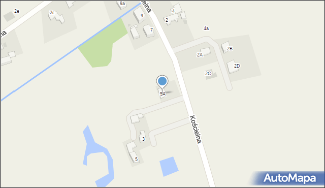 Bogdaniec, Kościelna, 5A, mapa Bogdaniec