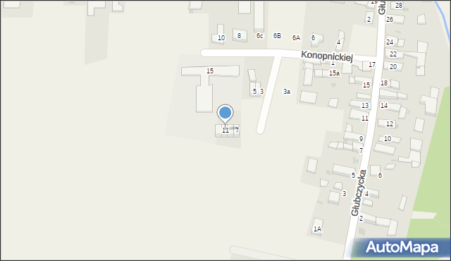 Bogdanowice, Konopnickiej Marii, 11, mapa Bogdanowice