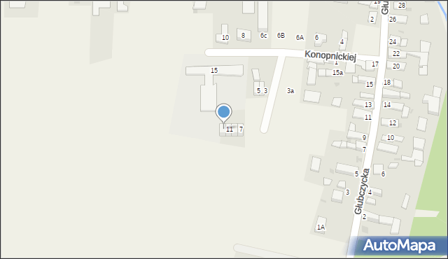 Bogdanowice, Konopnickiej Marii, 13, mapa Bogdanowice