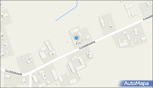 Bogdanowo, Kowalewska, 6, mapa Bogdanowo
