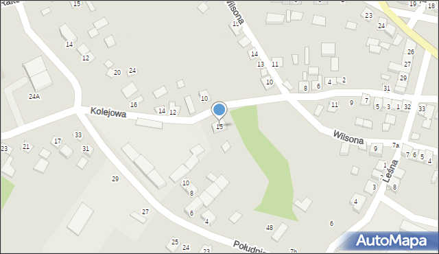 Bogoria, Kolejowa, 15, mapa Bogoria