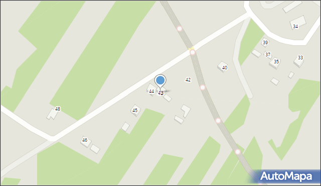 Bogoria, Kolejowa, 43, mapa Bogoria