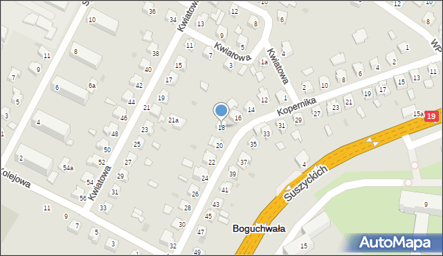 Boguchwała, Kopernika Mikołaja, 18, mapa Boguchwała