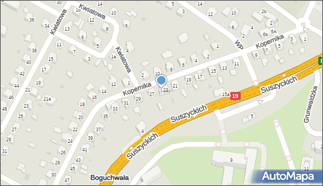 Boguchwała, Kopernika Mikołaja, 25, mapa Boguchwała