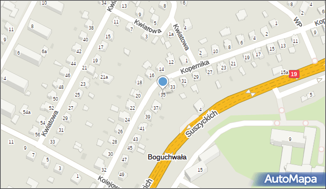 Boguchwała, Kopernika Mikołaja, 35, mapa Boguchwała