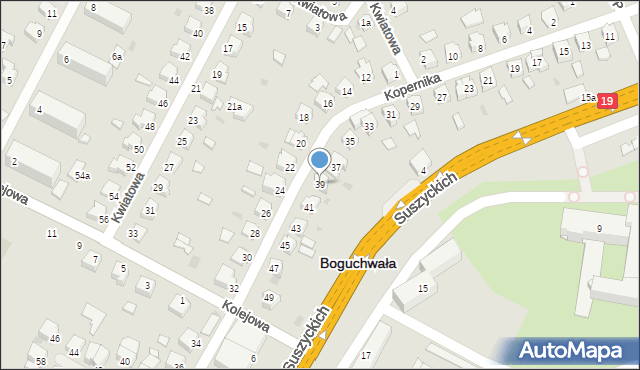 Boguchwała, Kopernika Mikołaja, 39, mapa Boguchwała