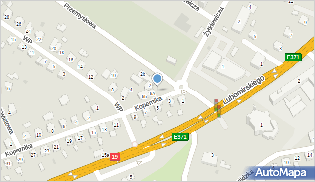 Boguchwała, Kopernika Mikołaja, 6a, mapa Boguchwała