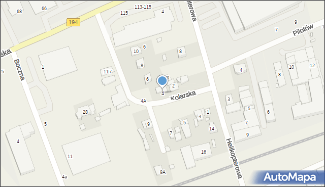 Bogucin, Kolarska, 4, mapa Bogucin