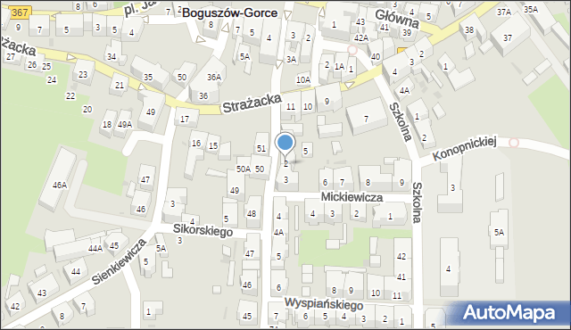 Boguszów-Gorce, Kolejowa, 2, mapa Boguszów-Gorce