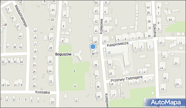 Boguszów-Gorce, Kolejowa, 39, mapa Boguszów-Gorce