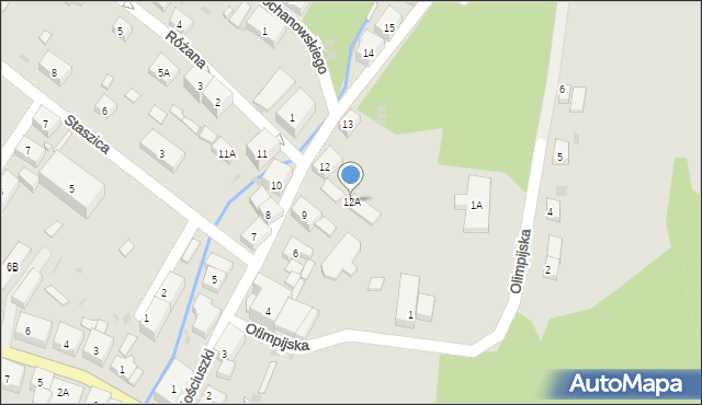 Boguszów-Gorce, Kościuszki Tadeusza, gen., 12A, mapa Boguszów-Gorce