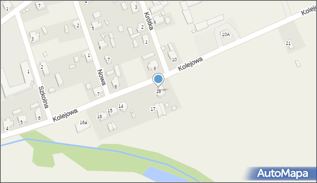 Bojadła, Kolejowa, 18, mapa Bojadła