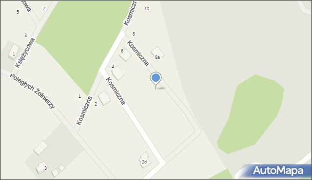 Bojano, Kosmiczna, 6b, mapa Bojano