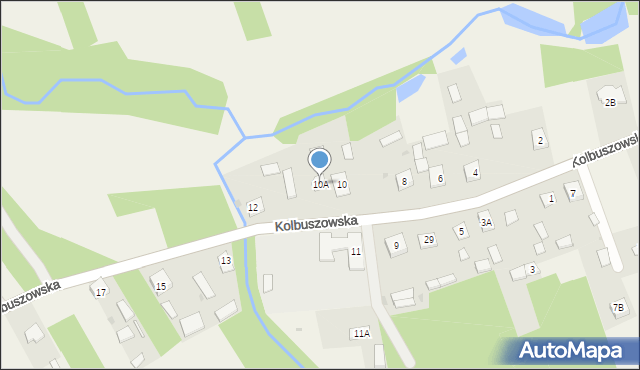 Bojanów, Kolbuszowska, 10A, mapa Bojanów