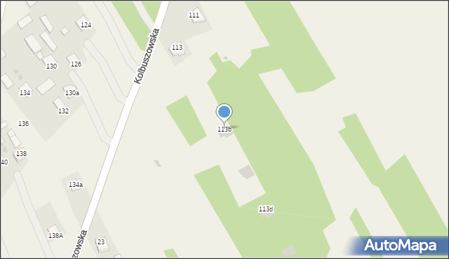 Bojanów, Kolbuszowska, 113b, mapa Bojanów