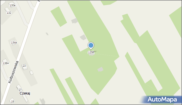 Bojanów, Kolbuszowska, 113d, mapa Bojanów
