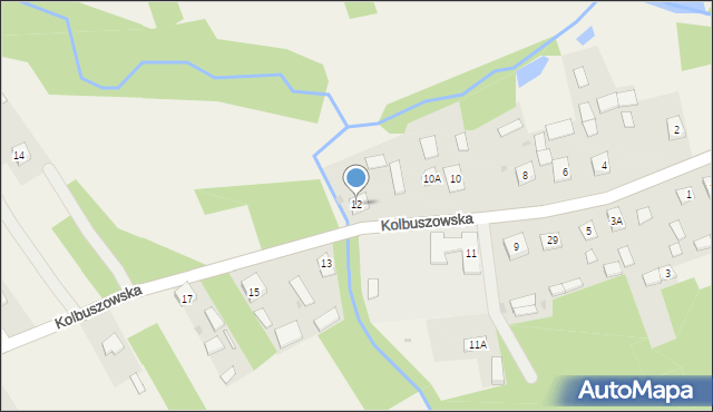 Bojanów, Kolbuszowska, 12, mapa Bojanów