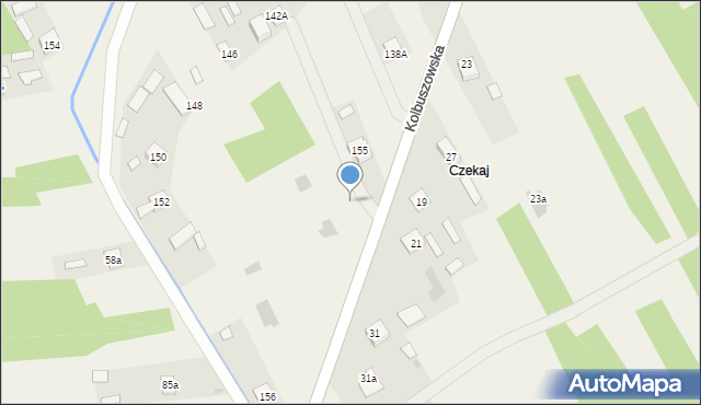 Bojanów, Kolbuszowska, 155a, mapa Bojanów