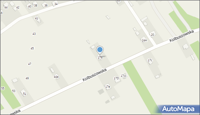 Bojanów, Kolbuszowska, 178, mapa Bojanów