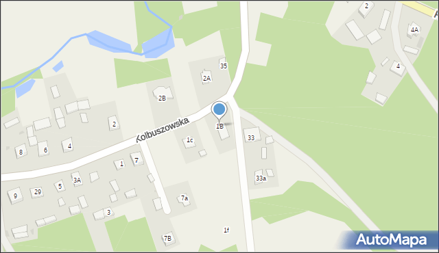 Bojanów, Kolbuszowska, 1B, mapa Bojanów