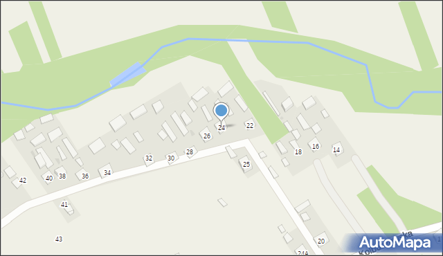 Bojanów, Kolbuszowska, 24, mapa Bojanów