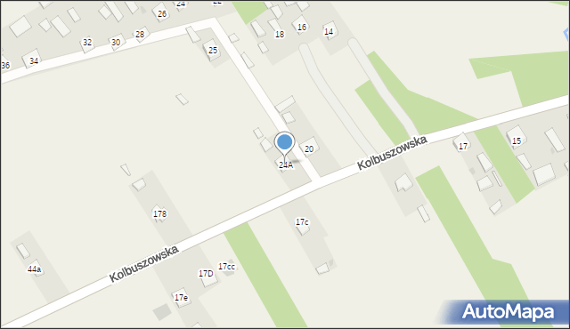 Bojanów, Kolbuszowska, 24A, mapa Bojanów