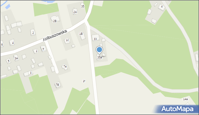 Bojanów, Kolbuszowska, 33a, mapa Bojanów