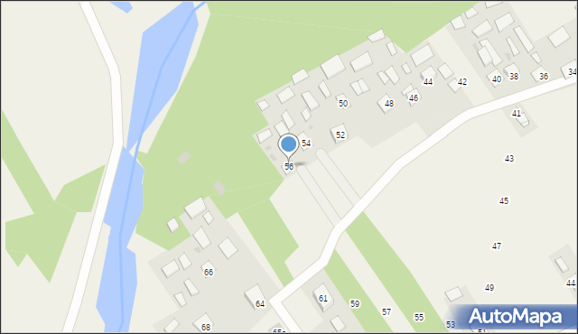 Bojanów, Kolbuszowska, 56A, mapa Bojanów