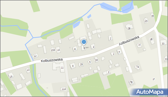 Bojanów, Kolbuszowska, 6, mapa Bojanów