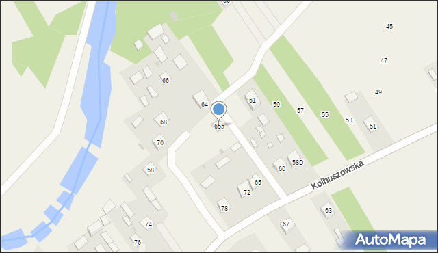 Bojanów, Kolbuszowska, 65a, mapa Bojanów