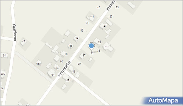 Bojszowy Nowe, Korzenicka, 35, mapa Bojszowy Nowe