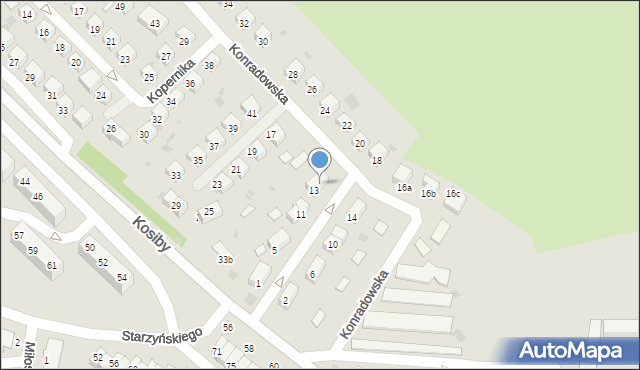 Bolesławiec, Konradowska, 15, mapa Bolesławca