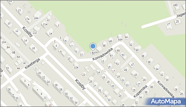 Bolesławiec, Konradowska, 52, mapa Bolesławca