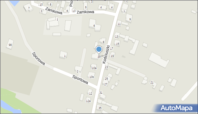 Bolesławiec, Kościuszki Tadeusza, gen., 10, mapa Bolesławca