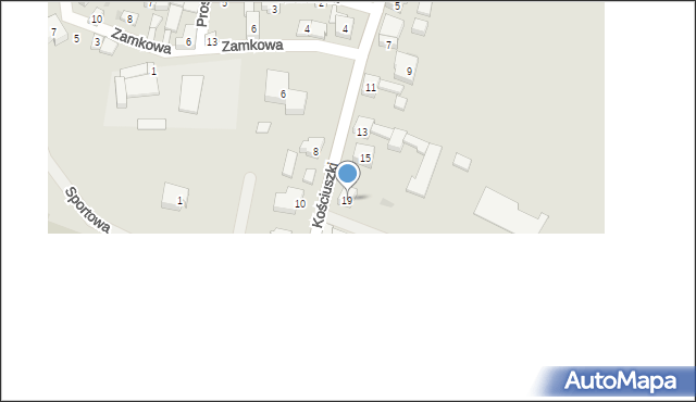 Bolesławiec, Kościuszki Tadeusza, gen., 19, mapa Bolesławca