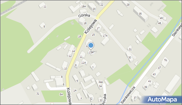 Bolków, Kolejowa, 13A, mapa Bolków