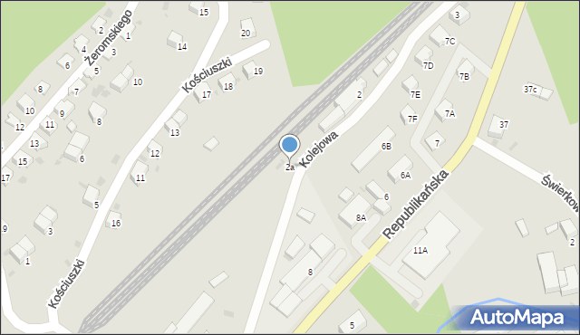 Bolków, Kolejowa, 2a, mapa Bolków