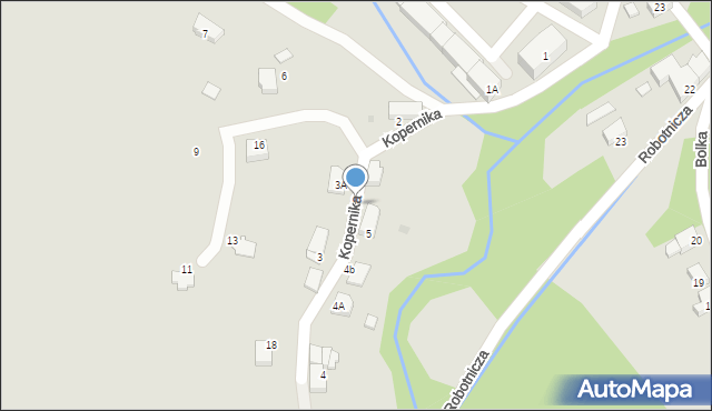 Bolków, Kopernika Mikołaja, 3b, mapa Bolków