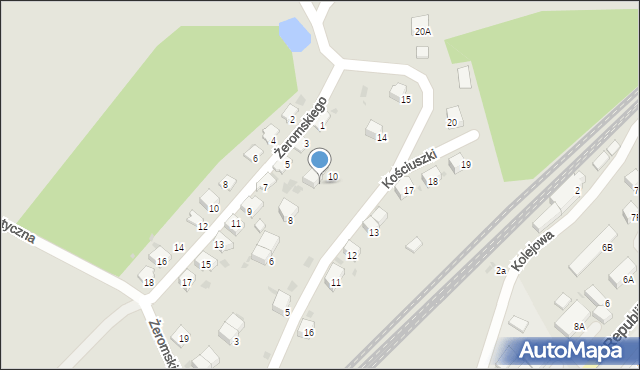 Bolków, Kościuszki Tadeusza, gen., 9, mapa Bolków
